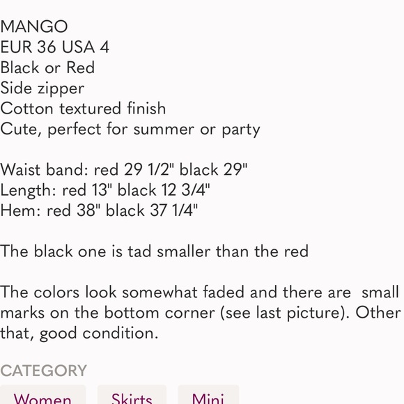2 x MANGO mini skirts - Picture 8 of 8